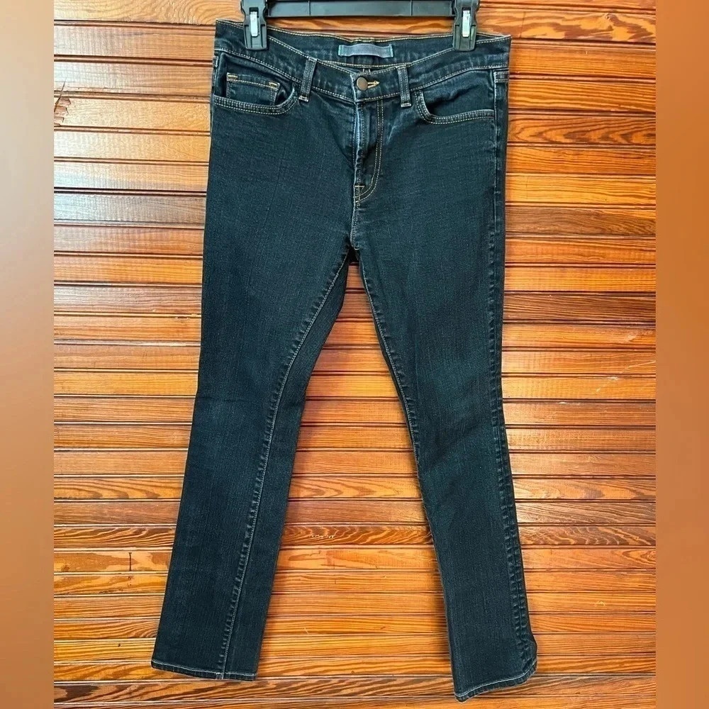 J Brand Jeans 814 Elk Dark Wash Cut 268 Size 28 8.5" Rise